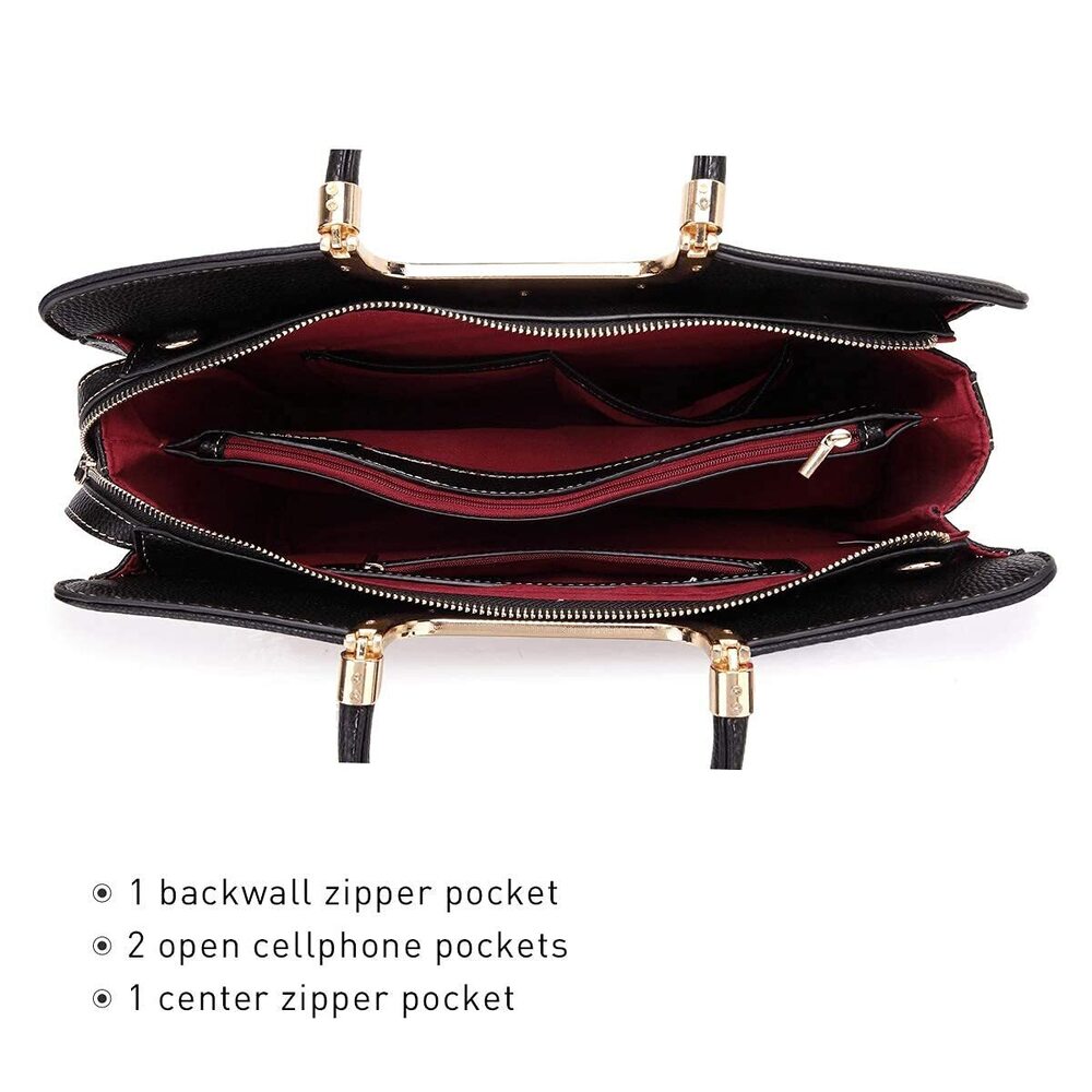 8432 Handbag Top Handle Shoulder Bag Tote Satchel Purse Work Bag - Picture 5 of 5